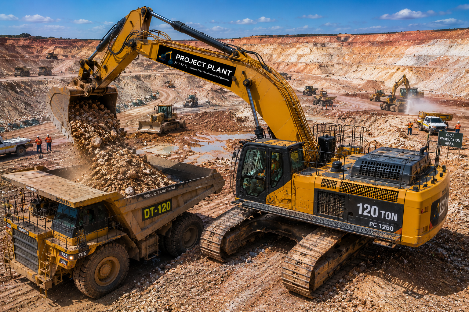 120 Ton Excavator Hire