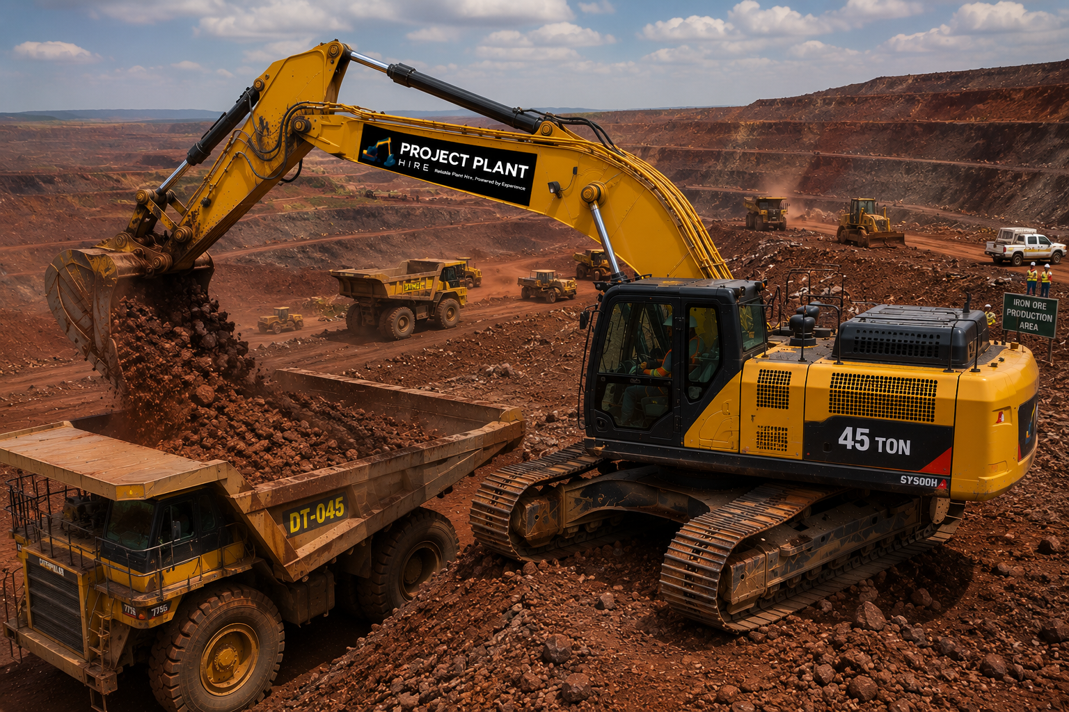 45 Ton Excavator Hire