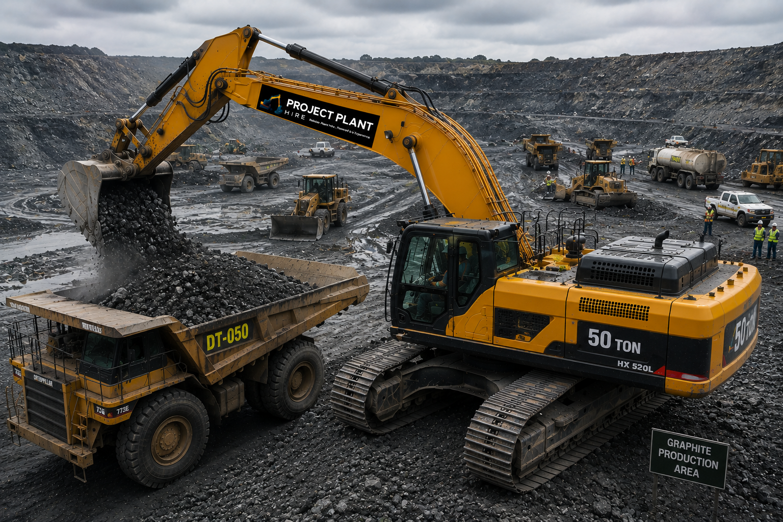 50 Ton Excavator Hire