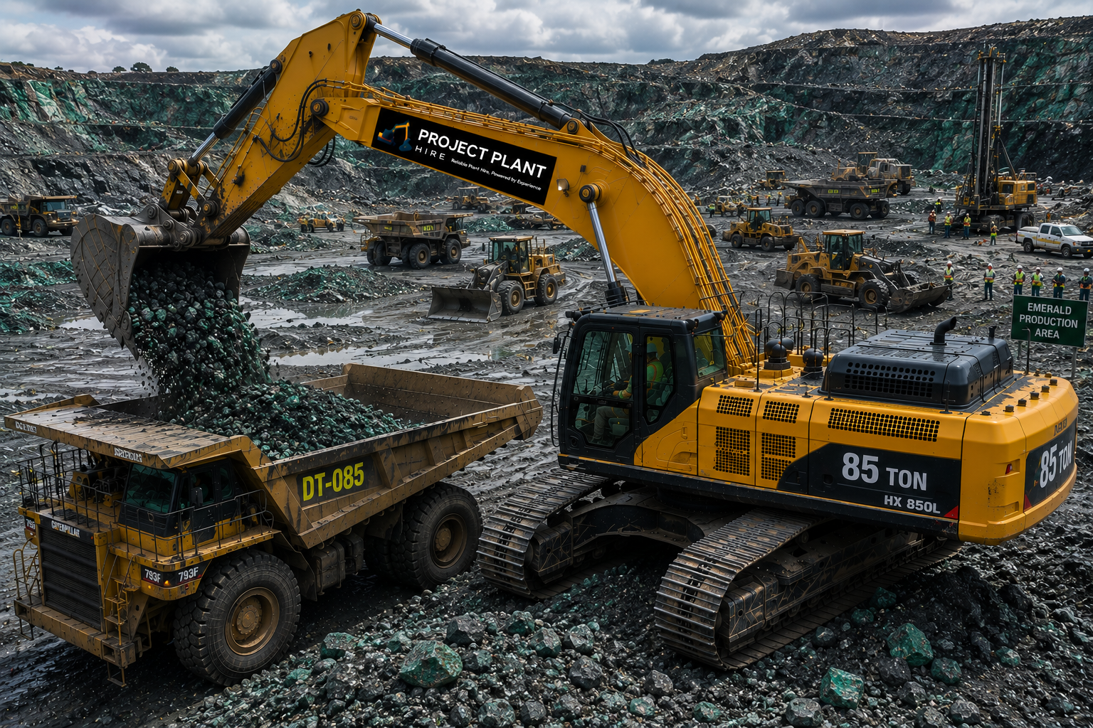 85 Ton Excavator Hire