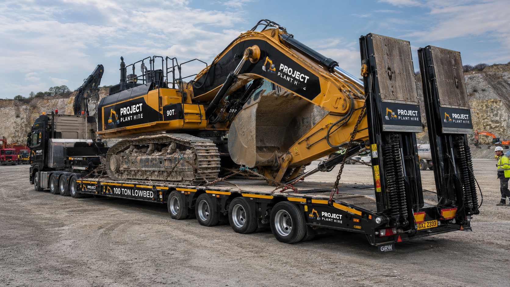 100 Ton Lowbed Hire South Africa - Project Plant Hire