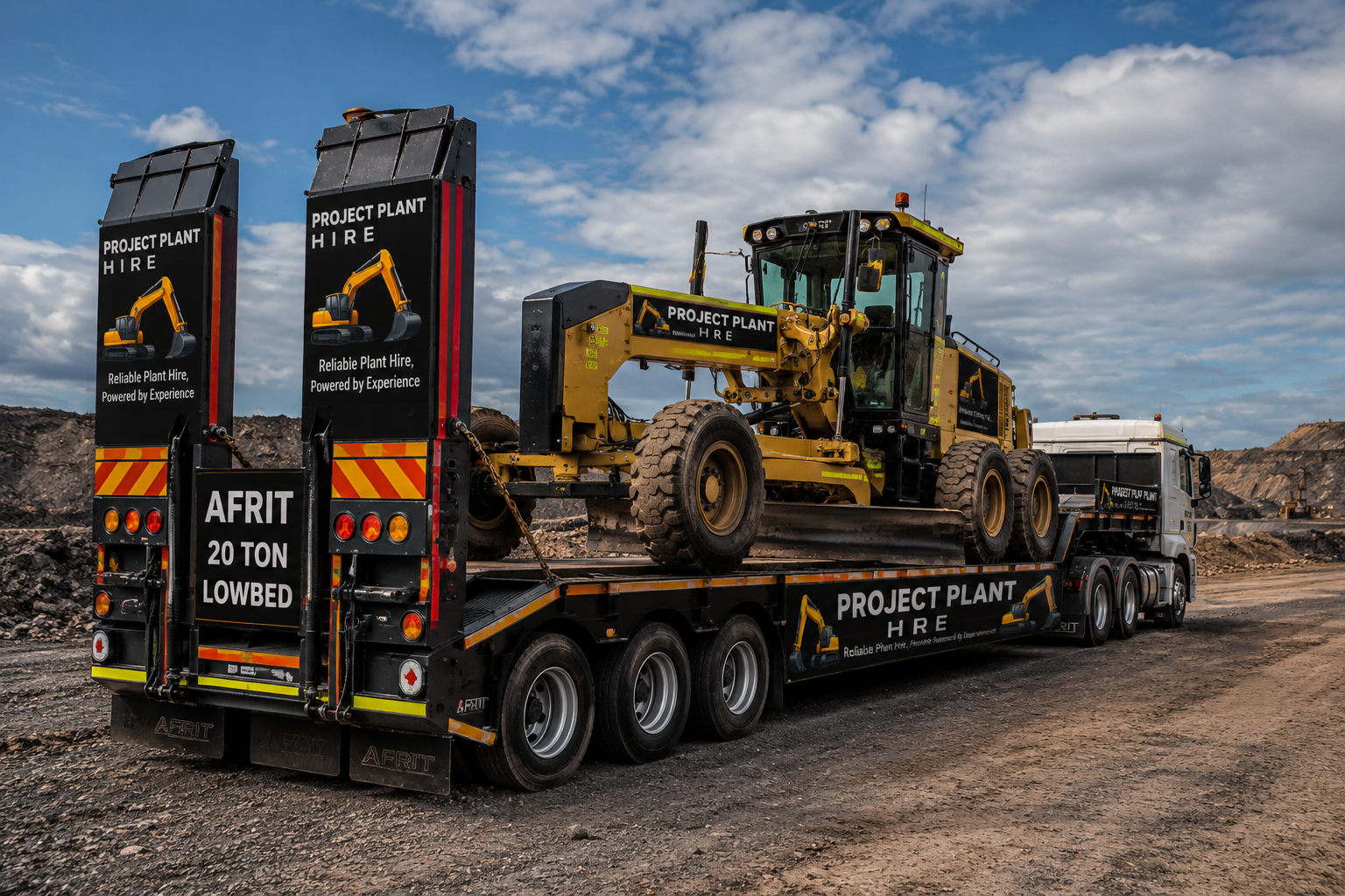 20 Ton Lowbed Hire South Africa - Project Plant Hire