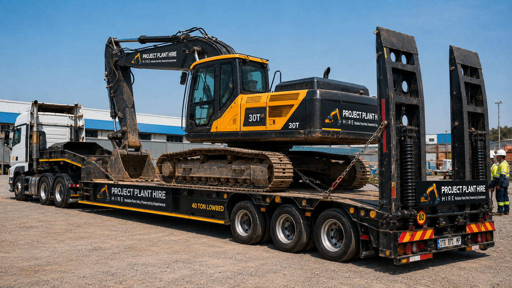 40 Ton Lowbed Hire South Africa - Project Plant Hire