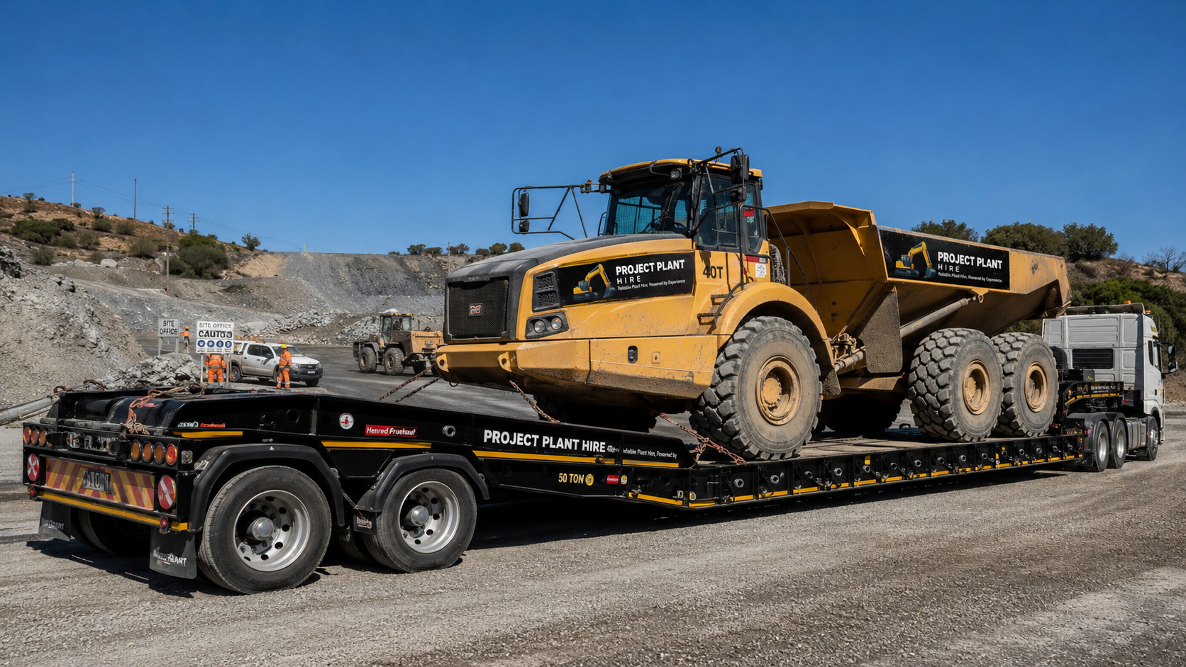 50 Ton Lowbed Hire South Africa - Project Plant Hire