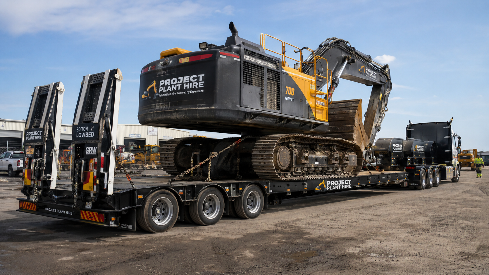 80 Ton Lowbed Hire South Africa - Project Plant Hire