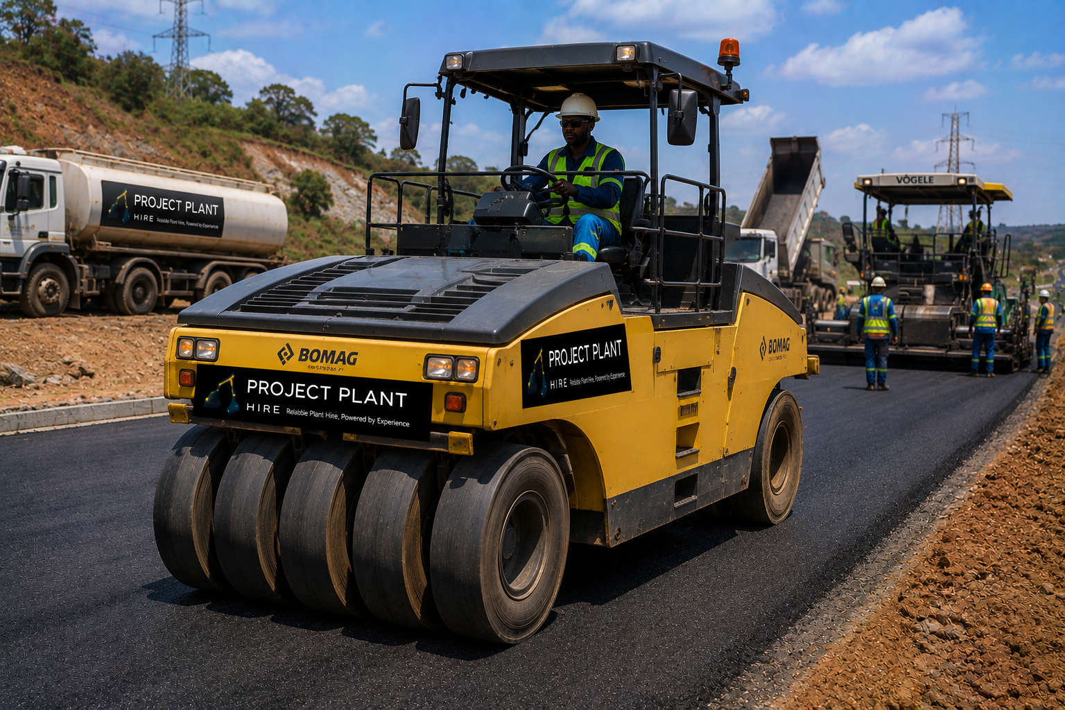 Pneumatic Tyred Roller Hire - Project Plant Hire