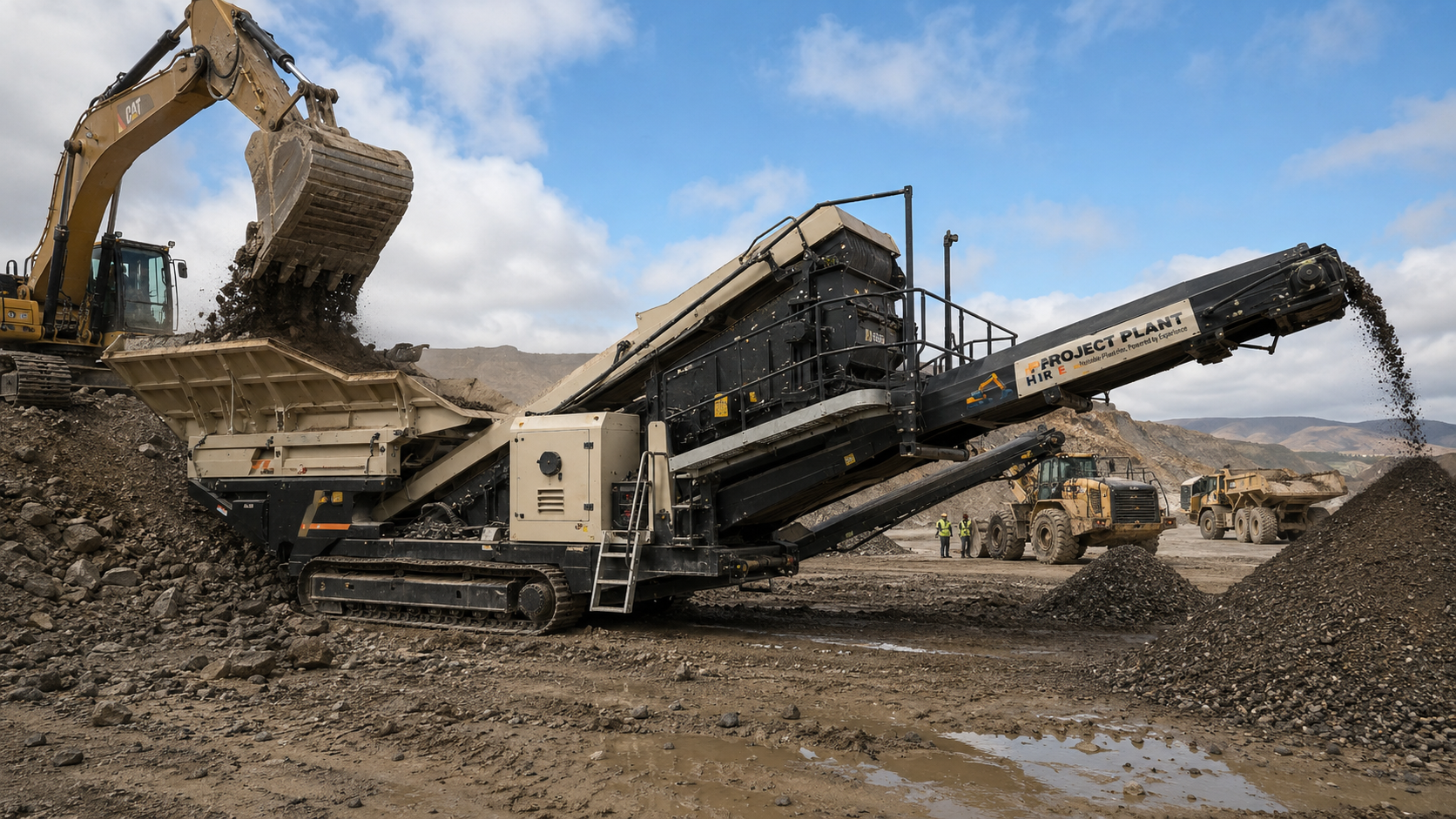 Screening Plant Hire for plant hire on South African construction, mining and earthmoving projects
