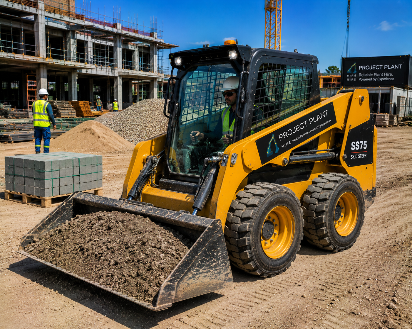 Wheeled Skid Steer Hire South Africa - Project Plant Hire