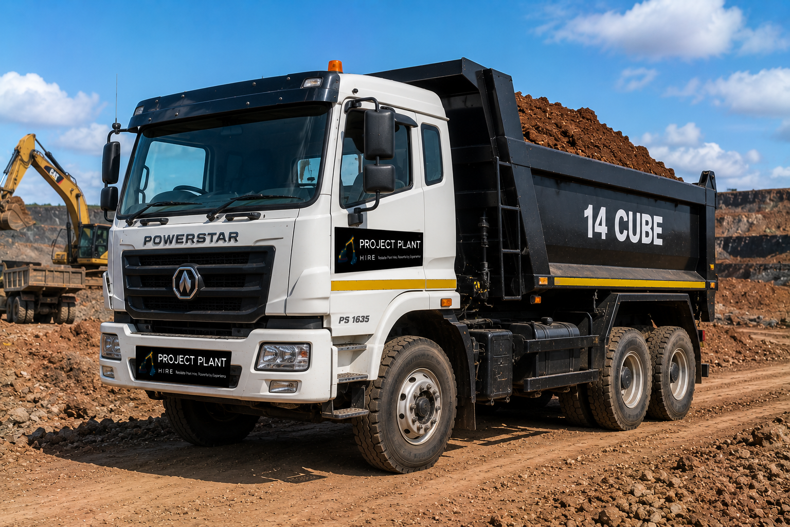 14 Cube Tipper Truck Hire South Africa - Project Plant Hire