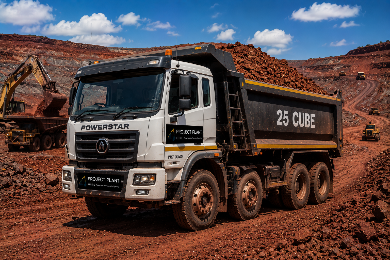 25 Cube Tipper Truck Hire South Africa - Project Plant Hire